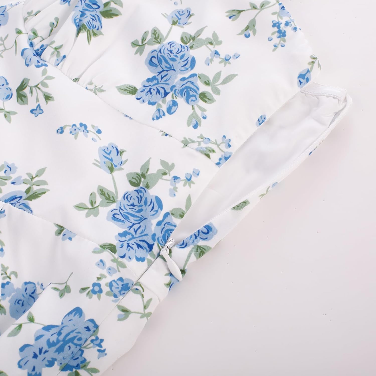 Belle Poque Sun Dresses for Women Spring Summer Floral Midi Flowy Spaghetti Ruffle Wedding Guest Tea Party Dress