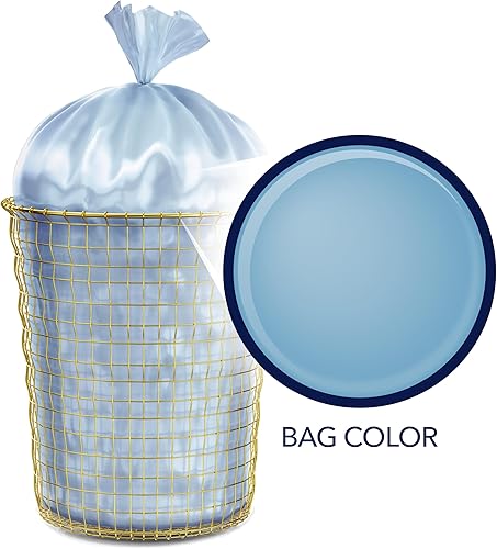 Color Scents Medium Trash Bags - 8 Gallon, 40 Bags (1 Pack of 40 Bags) Twist Tie - Cream Color Bag in Vanilla Flower Scent with Microban(Fresh Air Scent)