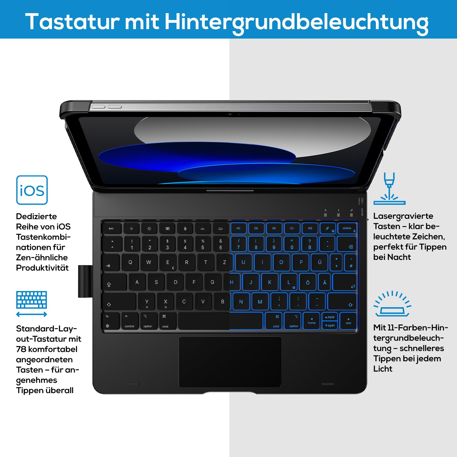 Étui clavier typecase iPad 10e génération (10,9