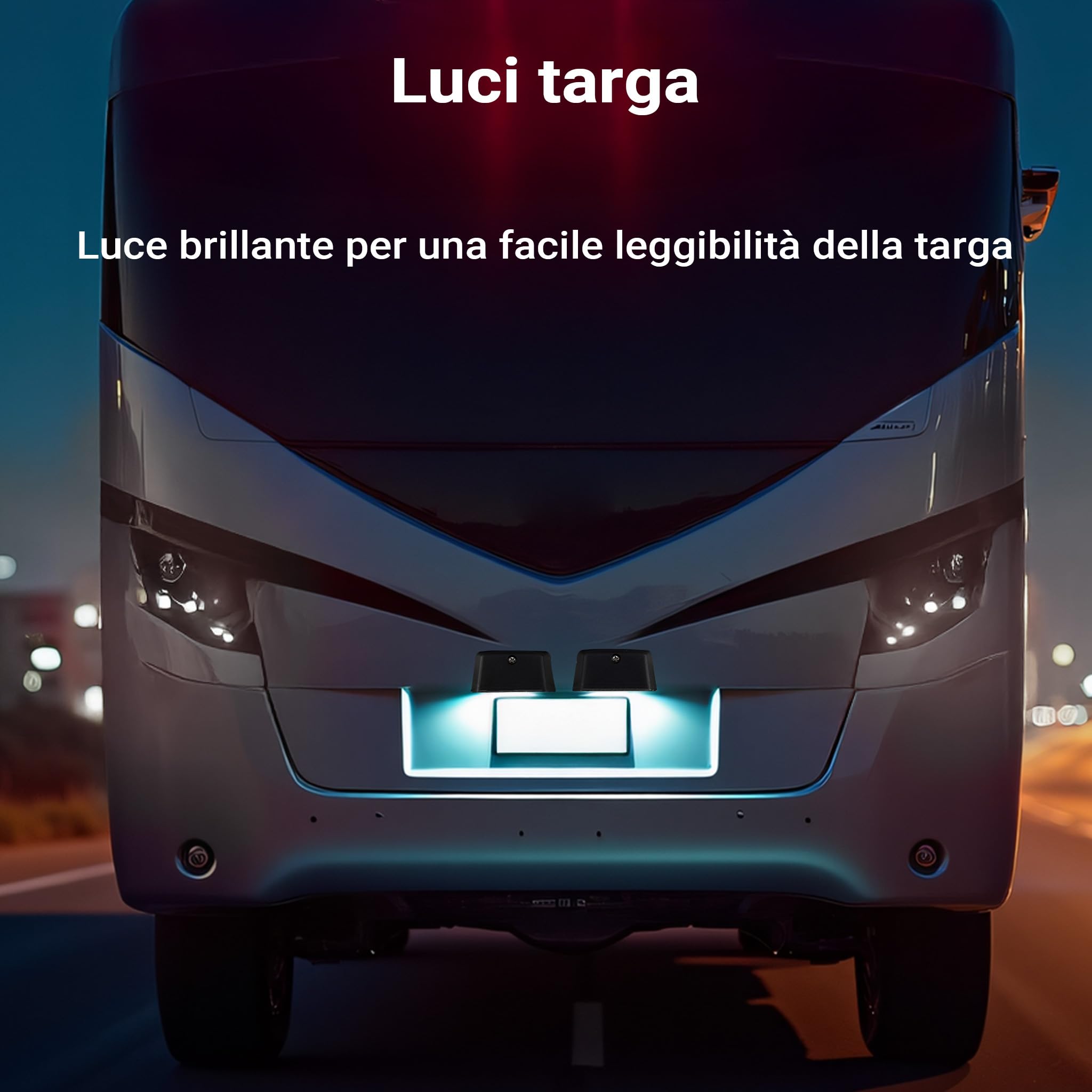 Wiltec Set di luci posteriori per rimorchio 12 pezzi Spina 13 poli Cavo da 5 m Marchio di omologazione E