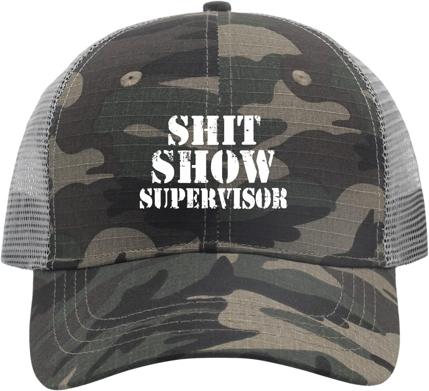 Funny Shit Show Crew Dad Hat Vintage Washed Cotton Adjustable Baseball Cap Graphic Print for Men Women