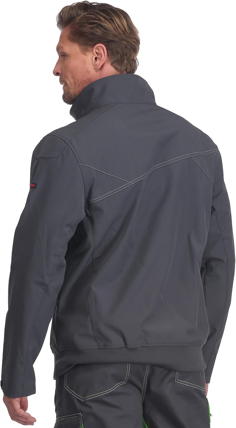 Charlie Barato Men's Softshell Work Jacket Grey / Green M grey/green