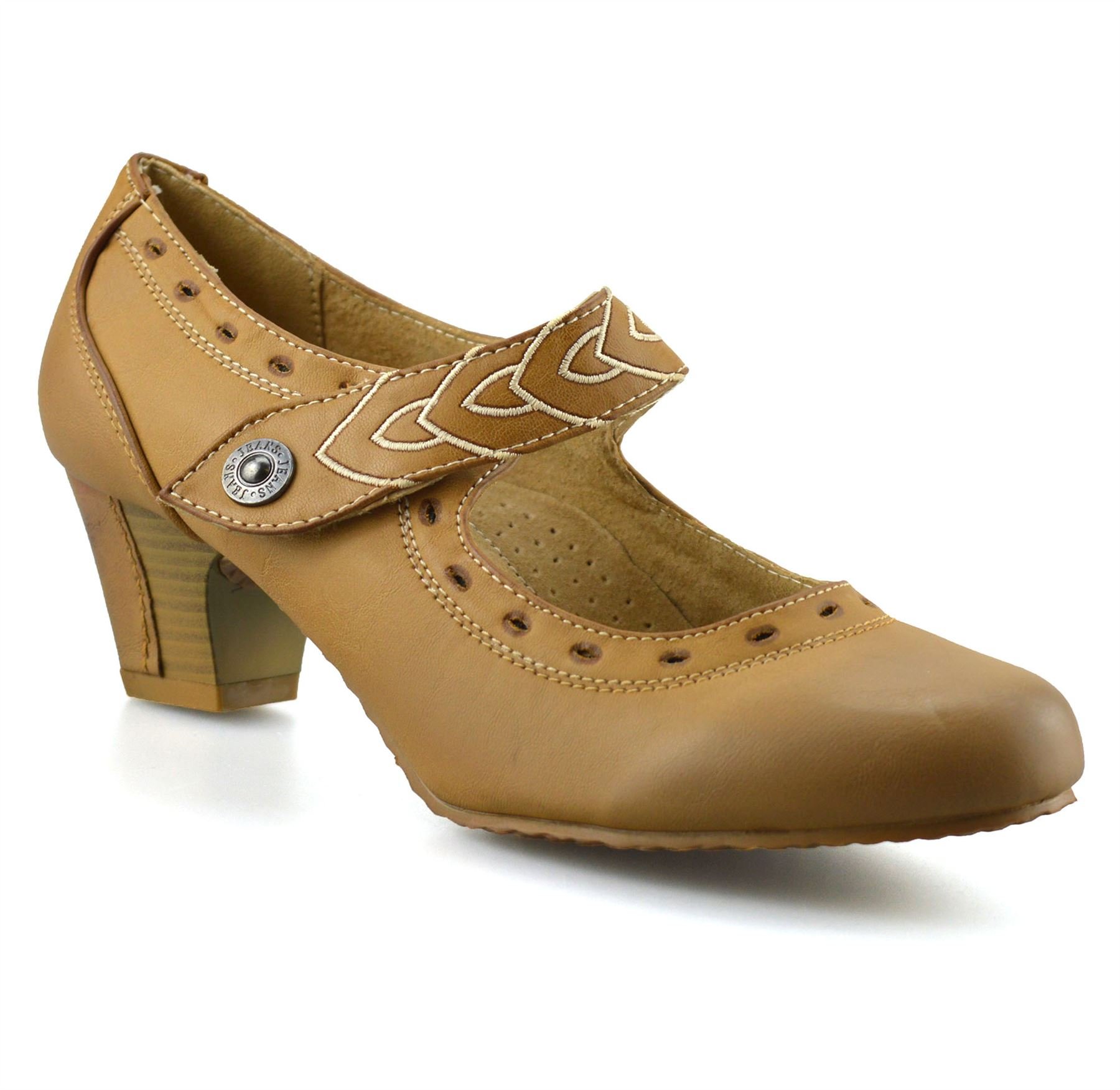 Buy Caravelle Ladies Womens Mid Heel Wide Fit Comfort Work Pumps Mary Jane  Court Shoes Online at desertcartMontenegro