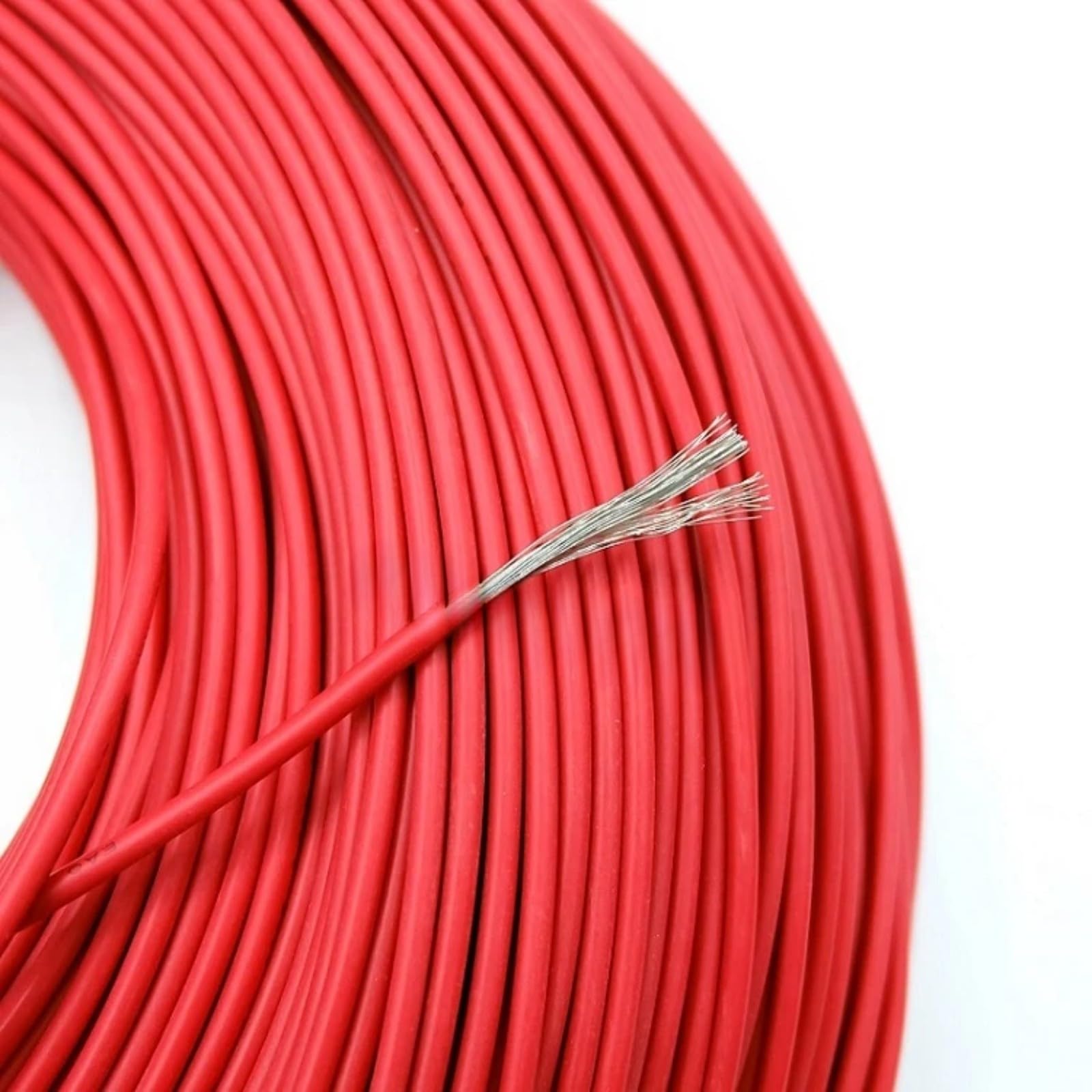 Cables eléctricos 2M Wire Cable Resistant 30 28 26 24 22 20 18 16 14 12 AWG UL3135 Soft Flexible Silicona Copper(Purple; 2 m; 22AWG)