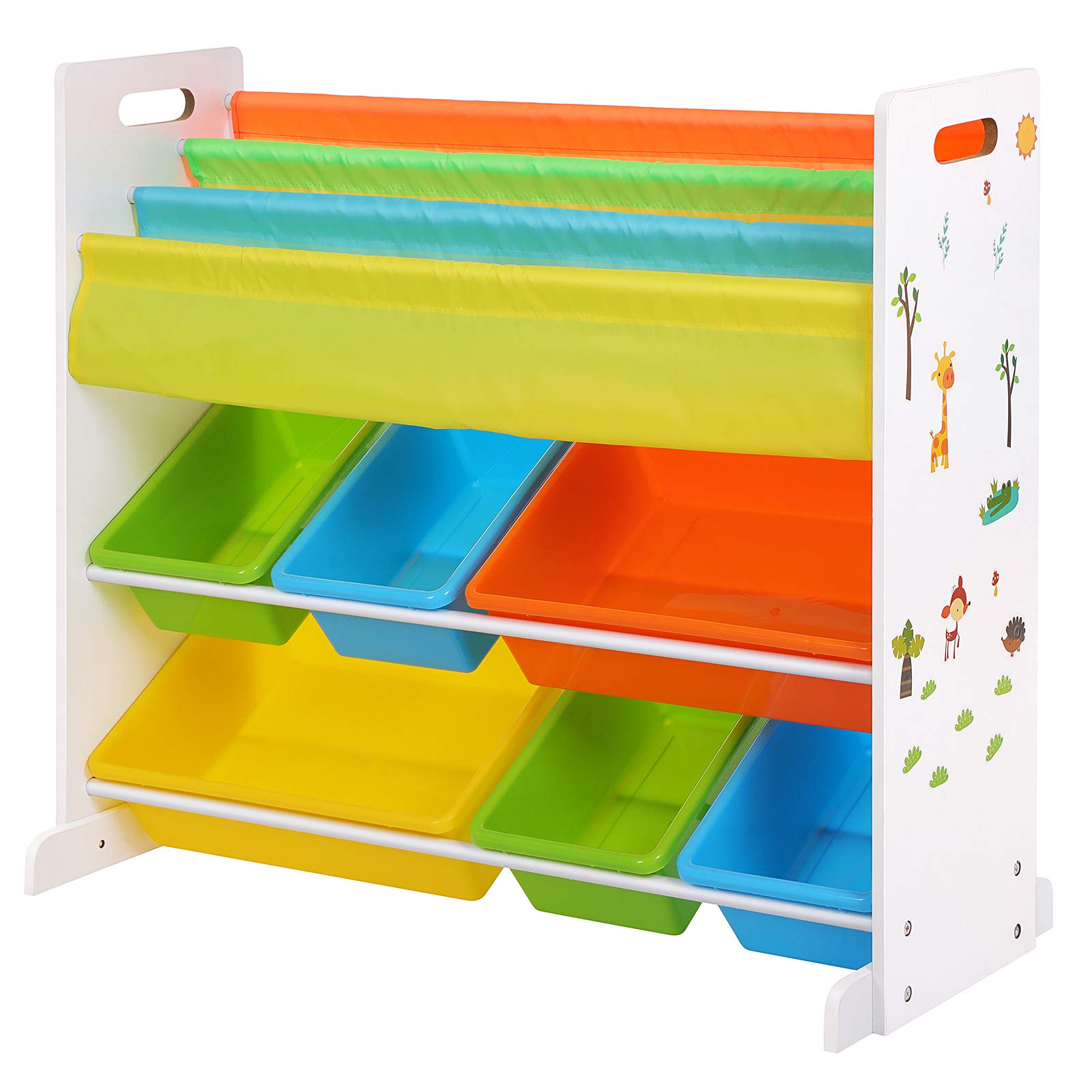 Buy SONGMICS Wooden Book Storage Rack Toy Boxes and Storage Unit with