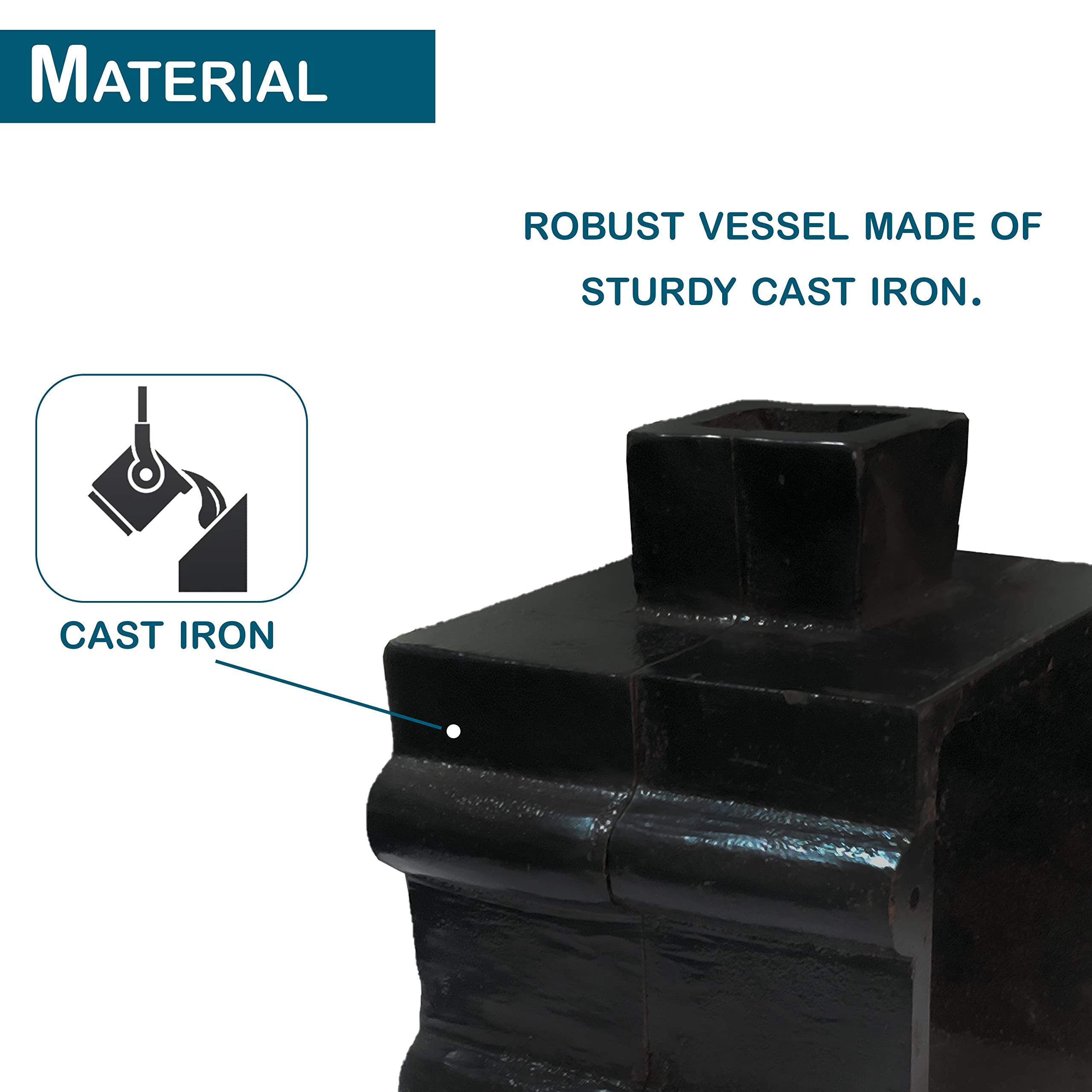 Simond Store XL 2 Part Cast Iron Flask Mold -for Sand Casting, Jewelry Making Casting Tool for Delft Sand Clay Petribond Casting
