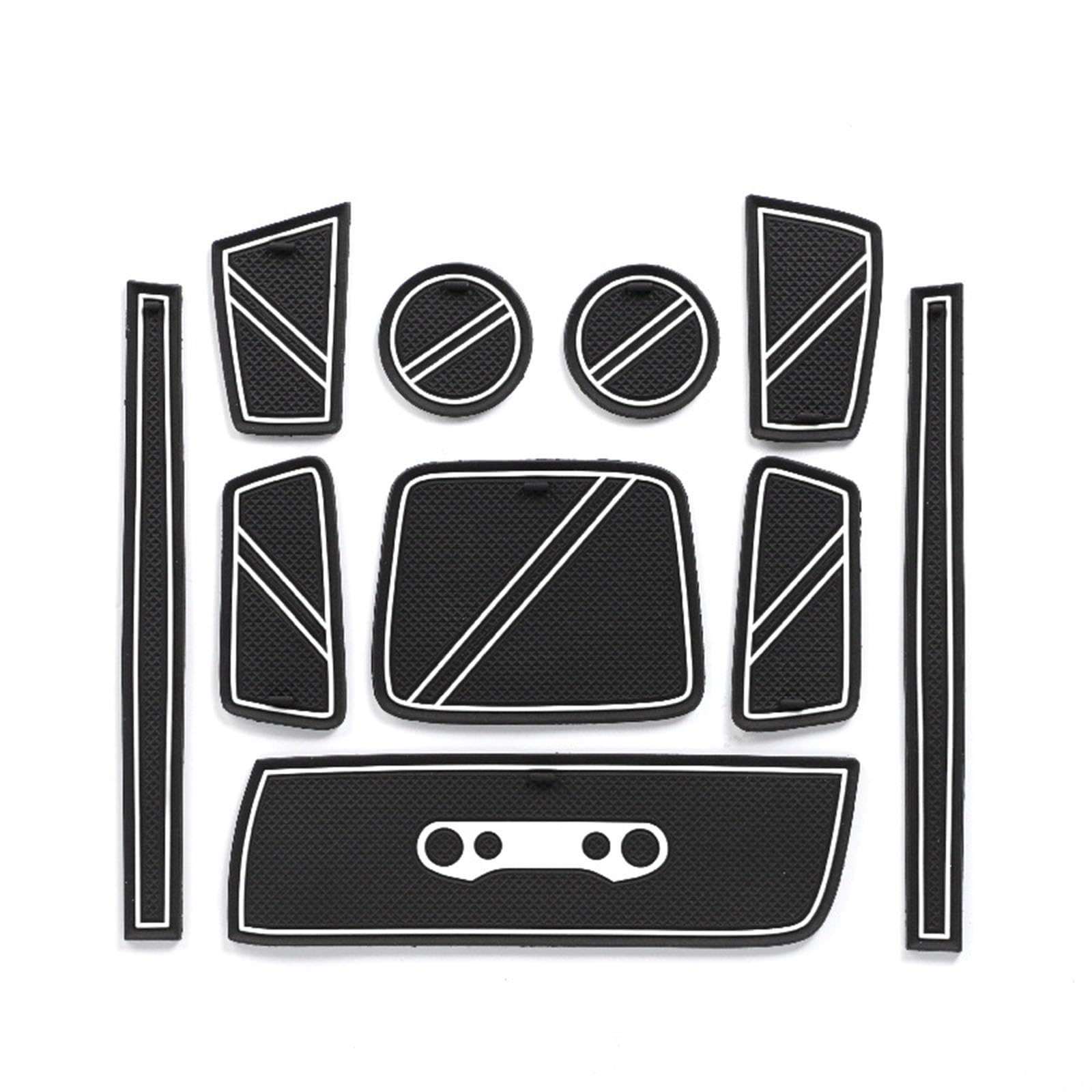 ahhccne Rubber Mats for Centre Console for Hyundai Casper 2021+, LHD Rubber Mats for Centre Console