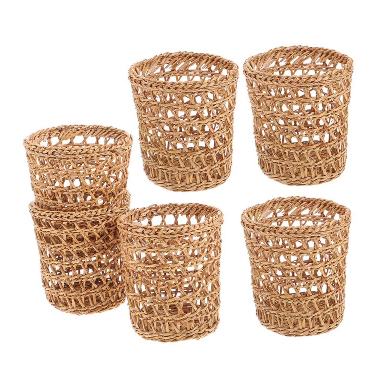 Protection isolante en rotin pour verres contre la chaleur