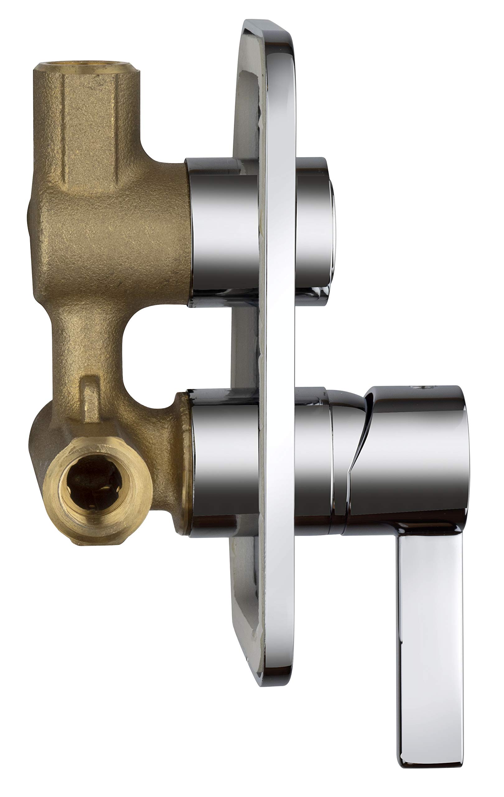 Paini - Sofia 691 Rubinetto Miscelatore Bagno Monocomando per Doccia da Incasso con Deviatore, finiture Cromate e brillanti, Design accattivante, interamente prodotto e lavorato in Italia
