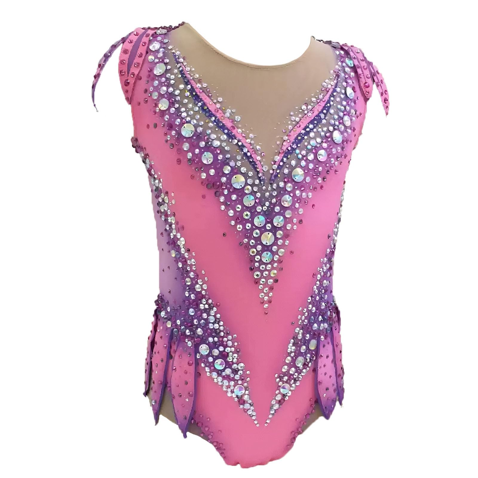 Dziewczęce trykoty do gimnastyki artystycznej, bezrękawnik Flash Diamond Gymnastics Competition Costume, możliwość personalizacji