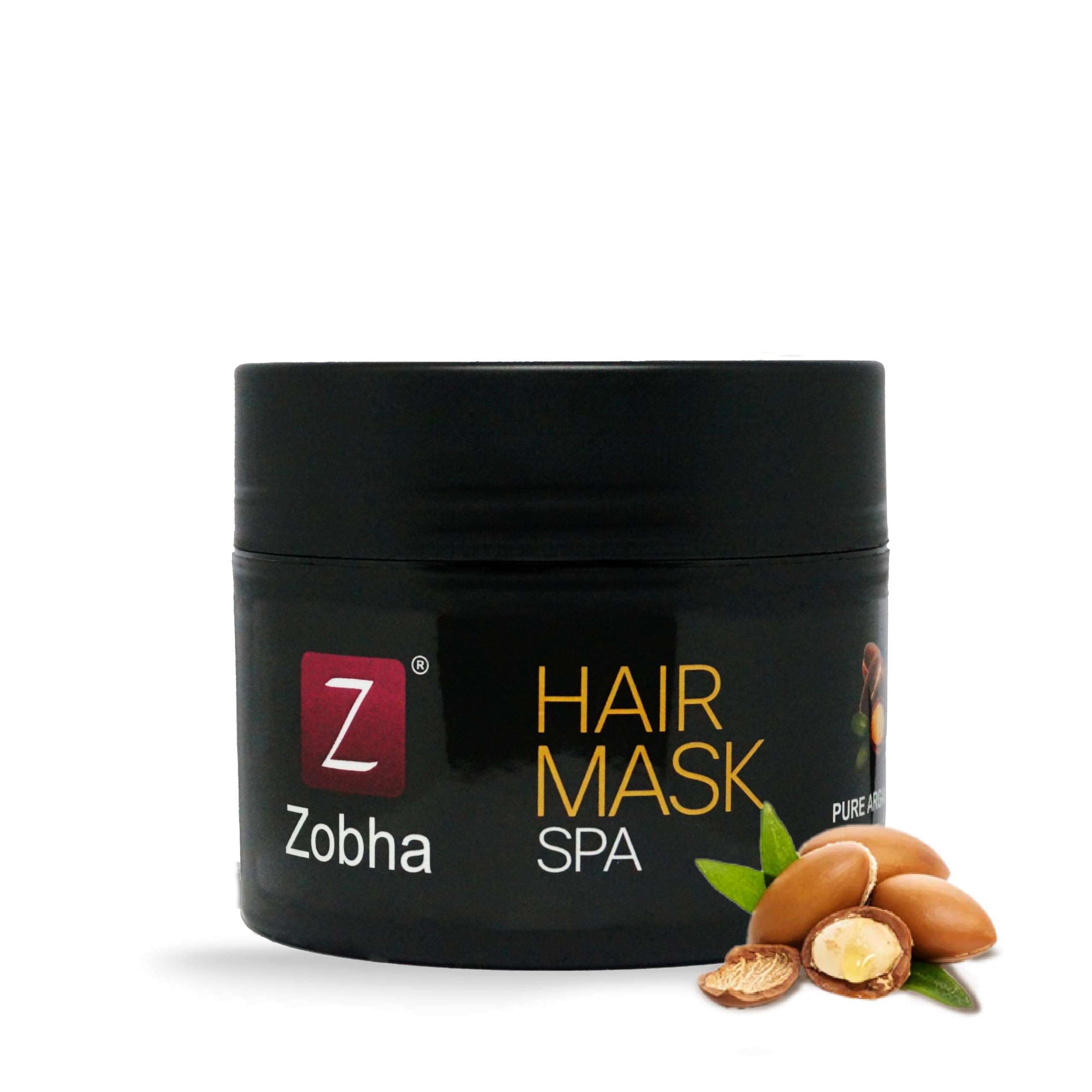 zobha’s argan oil hair mask – deep repair & nourishment for dry, damaged hair – reduces split ends, boosts shine & scalp circulation – for all hair types-200g