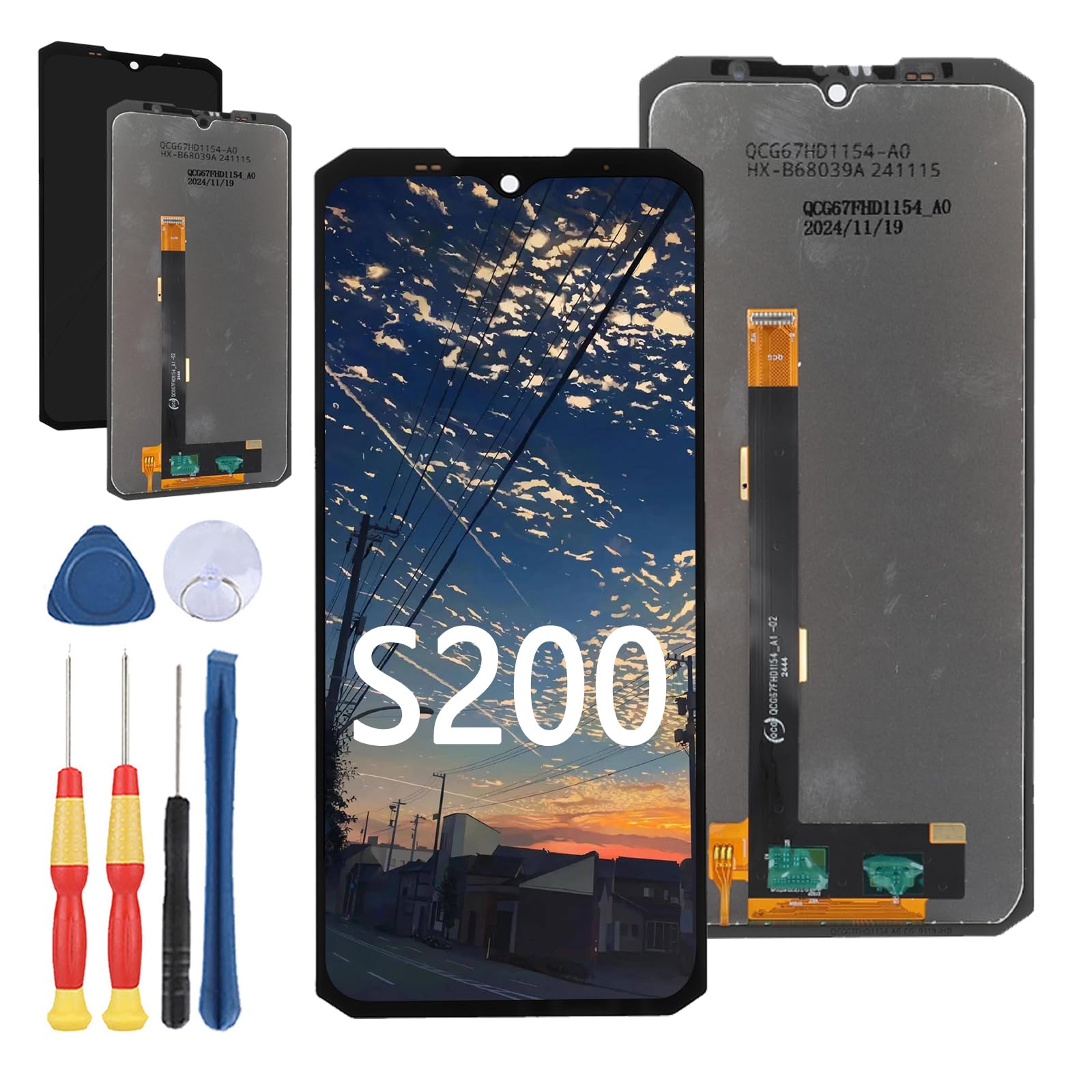 Nuovo Schermo di Ricambio Per DOOGEE S200 Display LCD Riparazione Dello Schermo e Strumento di Ricambio Accessori