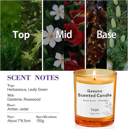 Miniatura 8 de Vela perfumada para el hogar  Regalos de inauguración de la casa, velas en tarro de cera de soja orgánica para el hogar, velas de inauguración de la