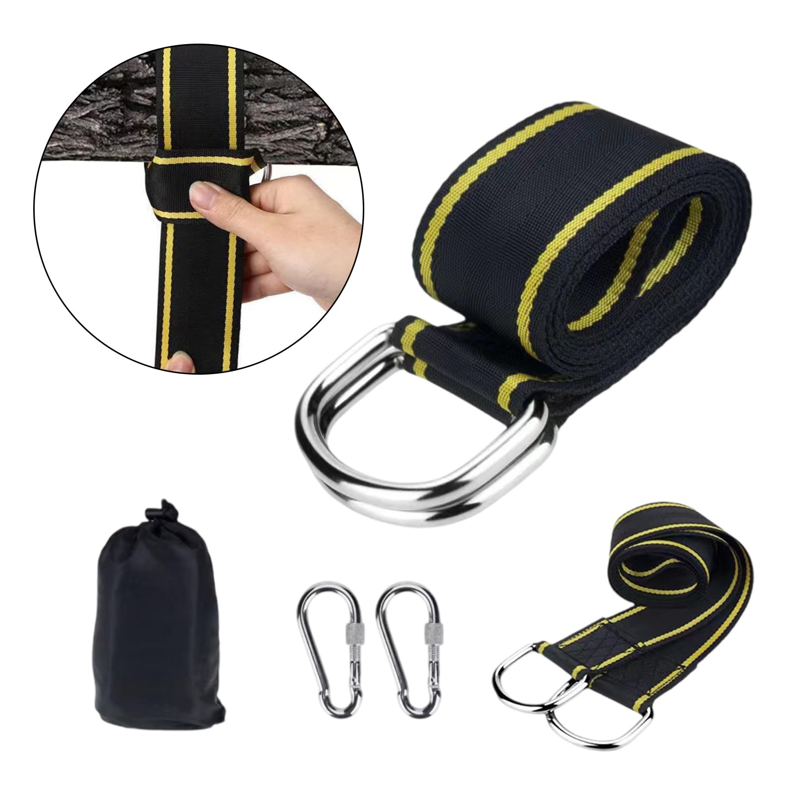 Sangle de balançoire réglable - Fixation sécurisée pour arbre - Grande capacité de poids - Facile à installer - Sangles de suspension pour hamacs de camping