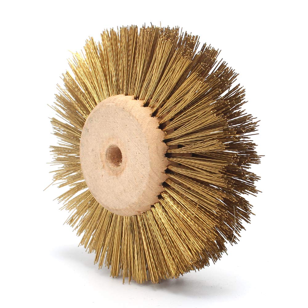 3 Inch Copper Wheel Brush Rotary Tool for Metal Buffing Polishing