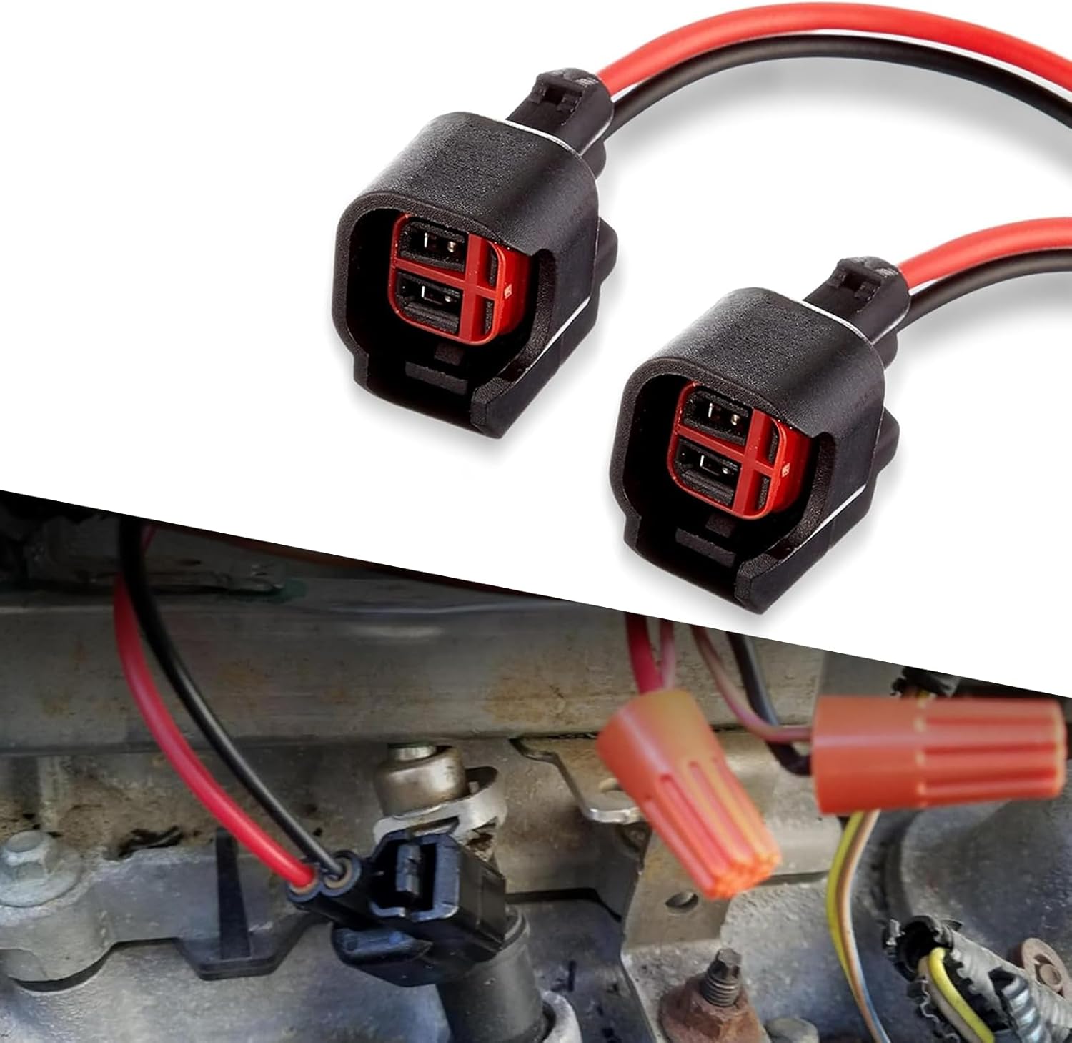 cerfioo Pack2 EV6 EV14 Injector Connector, Fuel Injector