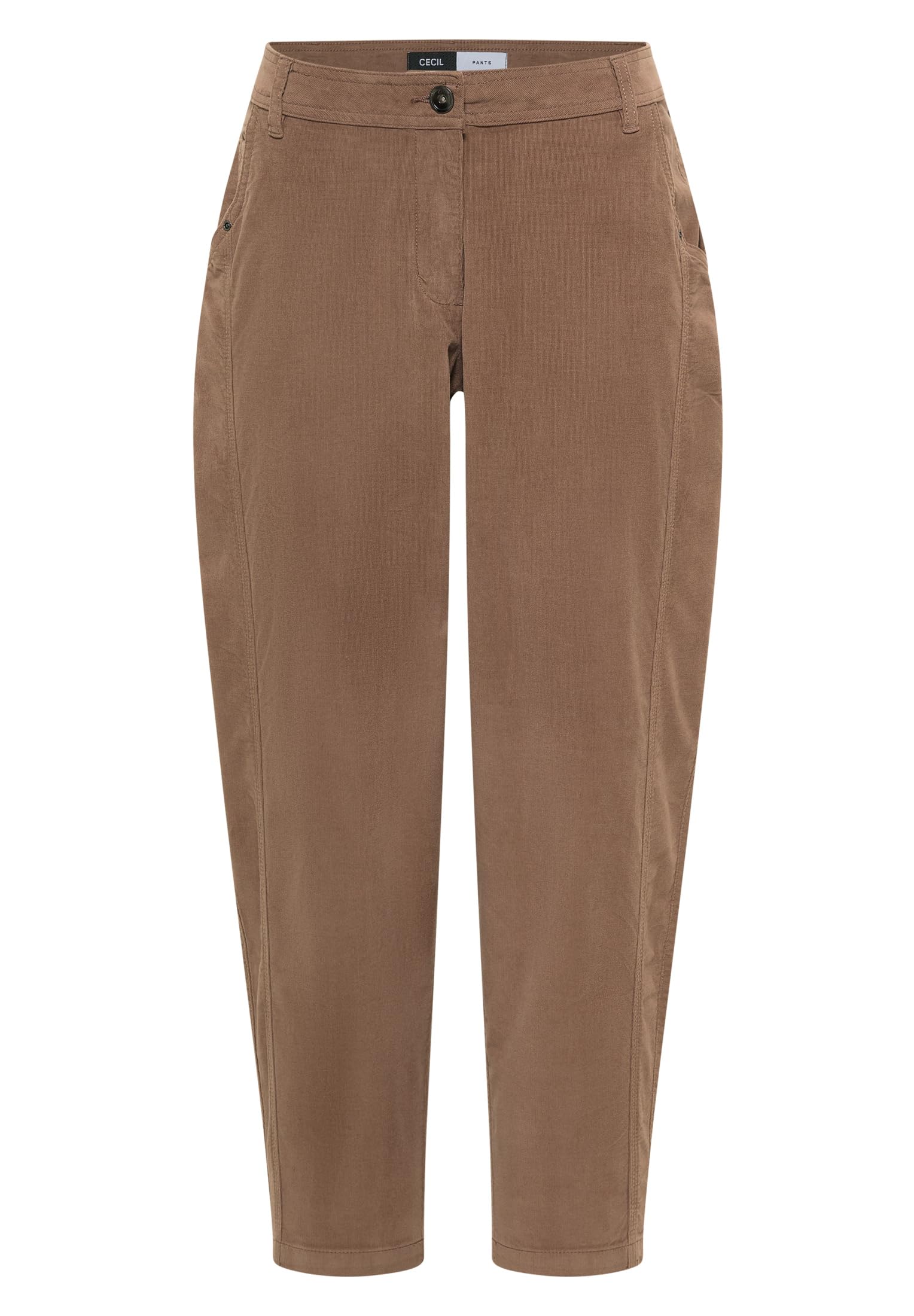 Cecil Damen Mid Waist Barrel Leg Hose im Casual Fit 3818649