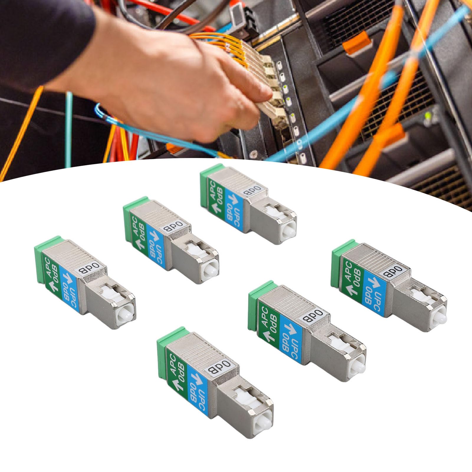 33 szt. Adapter światłowodowy 1200-1600nm UPC do Adapter światłowodowy SC UPC do SC Tłumik światłowodowy SC