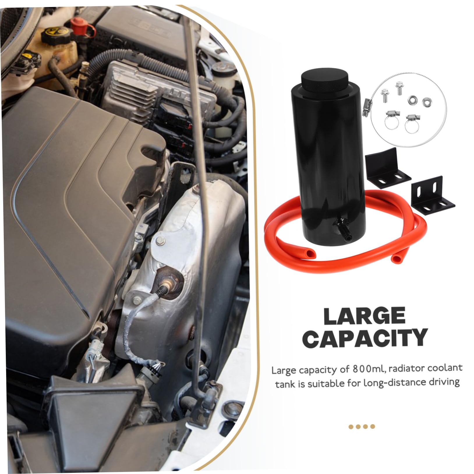 Serbatoio Di Espansione Liquido Refrigerante Radiatore Auto Kit Serbatoio Refrigerante Alluminio Capacità Radiatore Auto