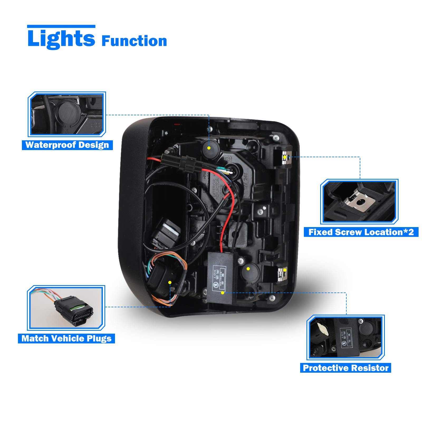 LED Sequential Tail Lights for 2019 2020 2021 2022 Jeep Gladiator JT