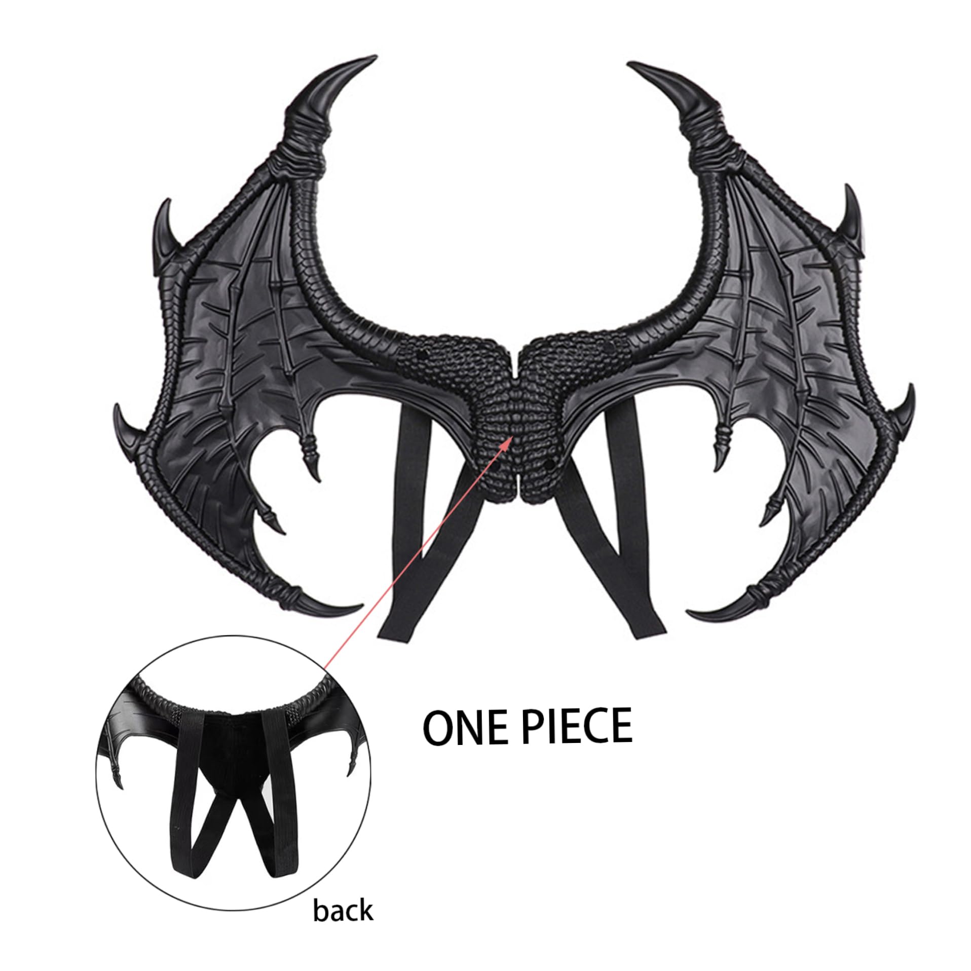 Juego de dragón de Halloween para niños, 3 uds., cubiertas para la cara, disfraz de Cosplay, accesorios para fotos, rojo...