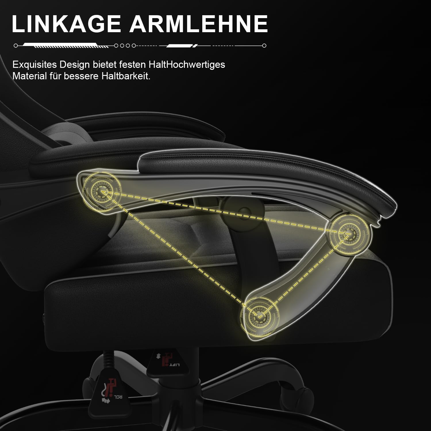 Airfish Sedia da Gaming Massaggiante con Poggiatesta e Cuscino Lombare,Poltrona Gaming Regolabile 90-150°,Ergonomico Sedia da Ufficio Portata 150kg,Grigio