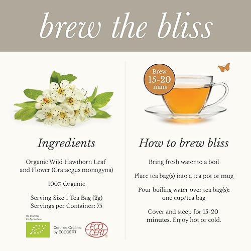 Miniatura 10 de Wild Bliss Té orgánico de raíz de bardana  Suplemento de hierbas sin cafeína  75 bolsas de té