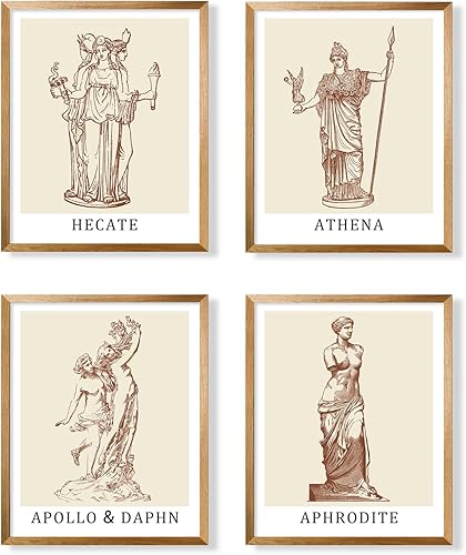 Decoración de mitología griega  Póster del Olimpo griego  Decoraciones de fiesta temática de Grecia  Decoración de pared de imagen mítica del