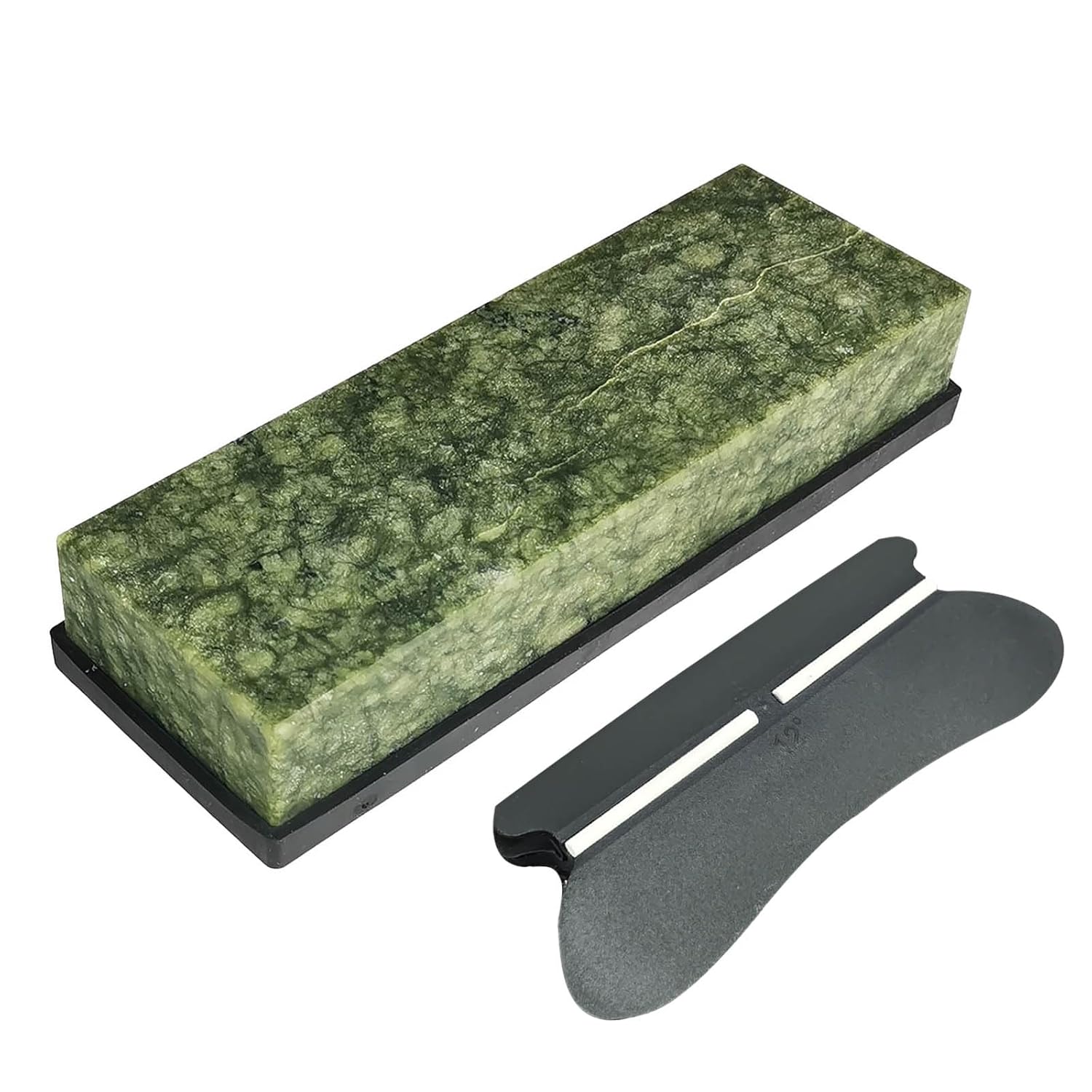 Large Size Polishing Knife Sharpening Stone Grit 10000 Knife Sharpener Whetstone Final Fine Polishing Natural Green Honing Oilstone