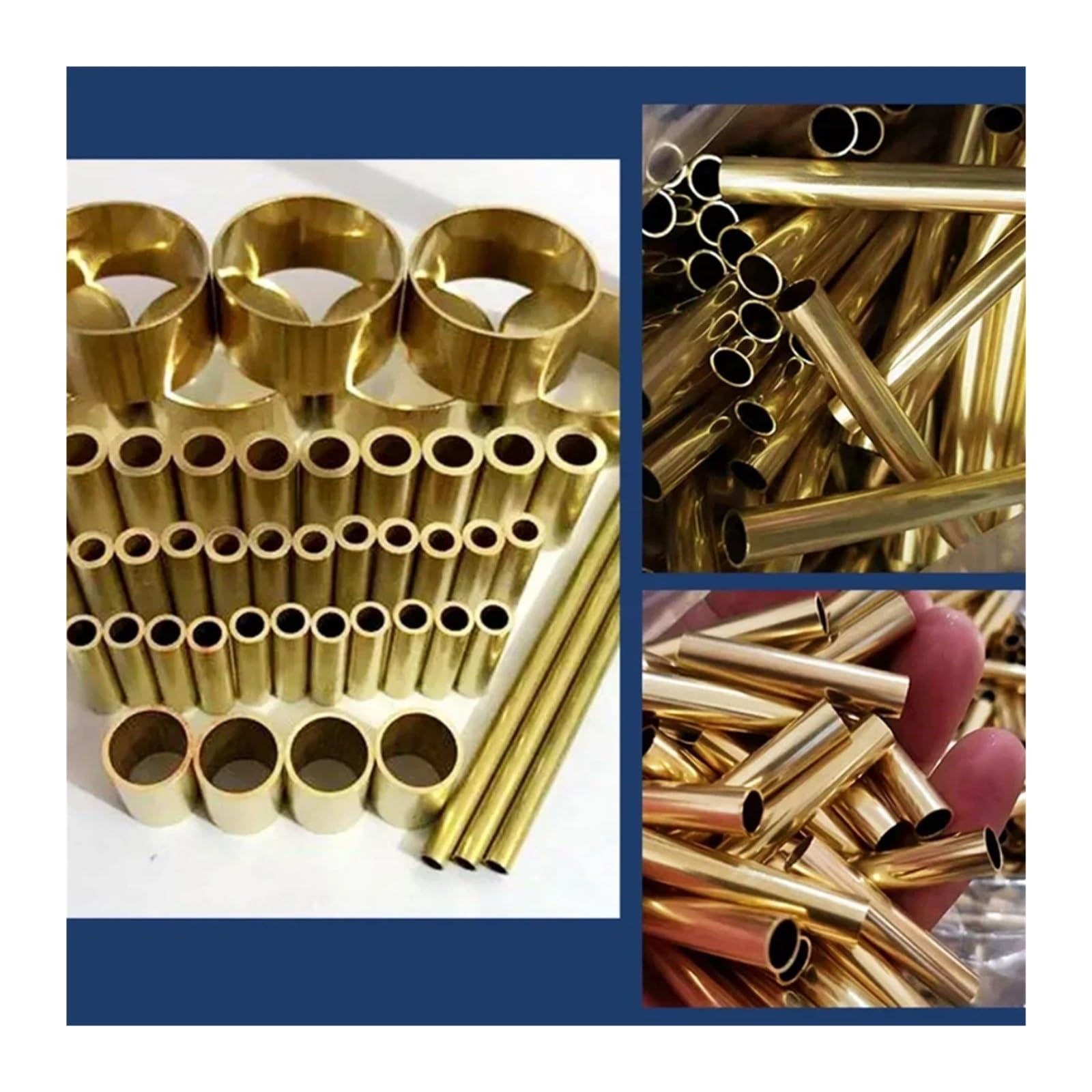 1Pc Tubo di Rame Ottone 1.5mm Spessore Parete 300mm 500mm Lunghezza Dritto Diametro Esterno Modellazione Asta Taglio FAI DA TE