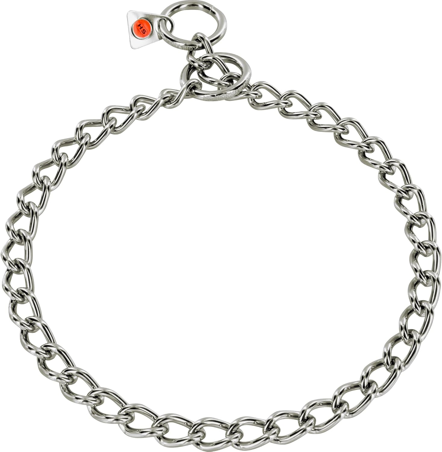 Herm Sprenger Stainless Steel Dog Collar with Round Links