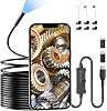 Endoscope Inspection Camera, 1920P Flexible Rigid Endoscope, 8 LED Borescope, USB No WiFi Snake Camera, Waterproof IP67 Tube Sink Pipe Drain Borescope, Android iOS