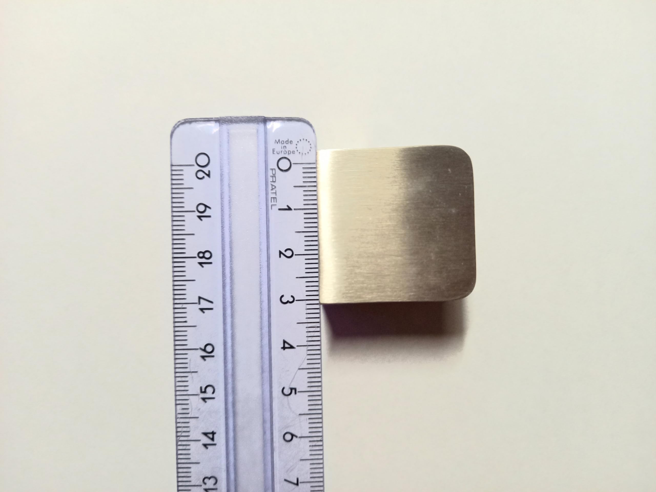 Sellon24® - Supporto per vetro in acciaio inox V2A, morsetto quadrato da 30 x 30 cm, Mod29, vetro 4-8 mm, 42,4 mm/piatto (Mod29 piatto gomma 8 mm)