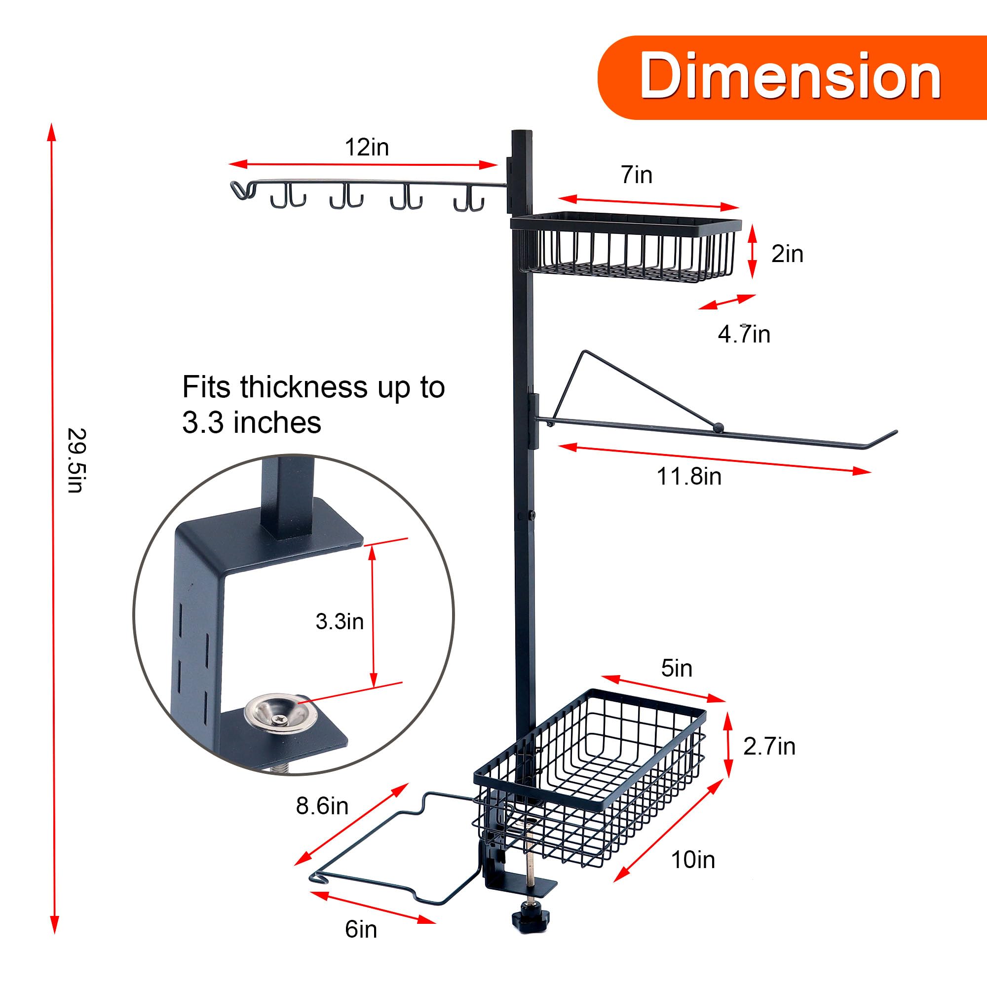 Organizzatore 5 in 1 per accessori e strumenti per barbecue, porta utensili da barbecue con porta rotolo da cucina, condimenti e sacchetti della spazzatura per campeggio, regali unici per barbecue per