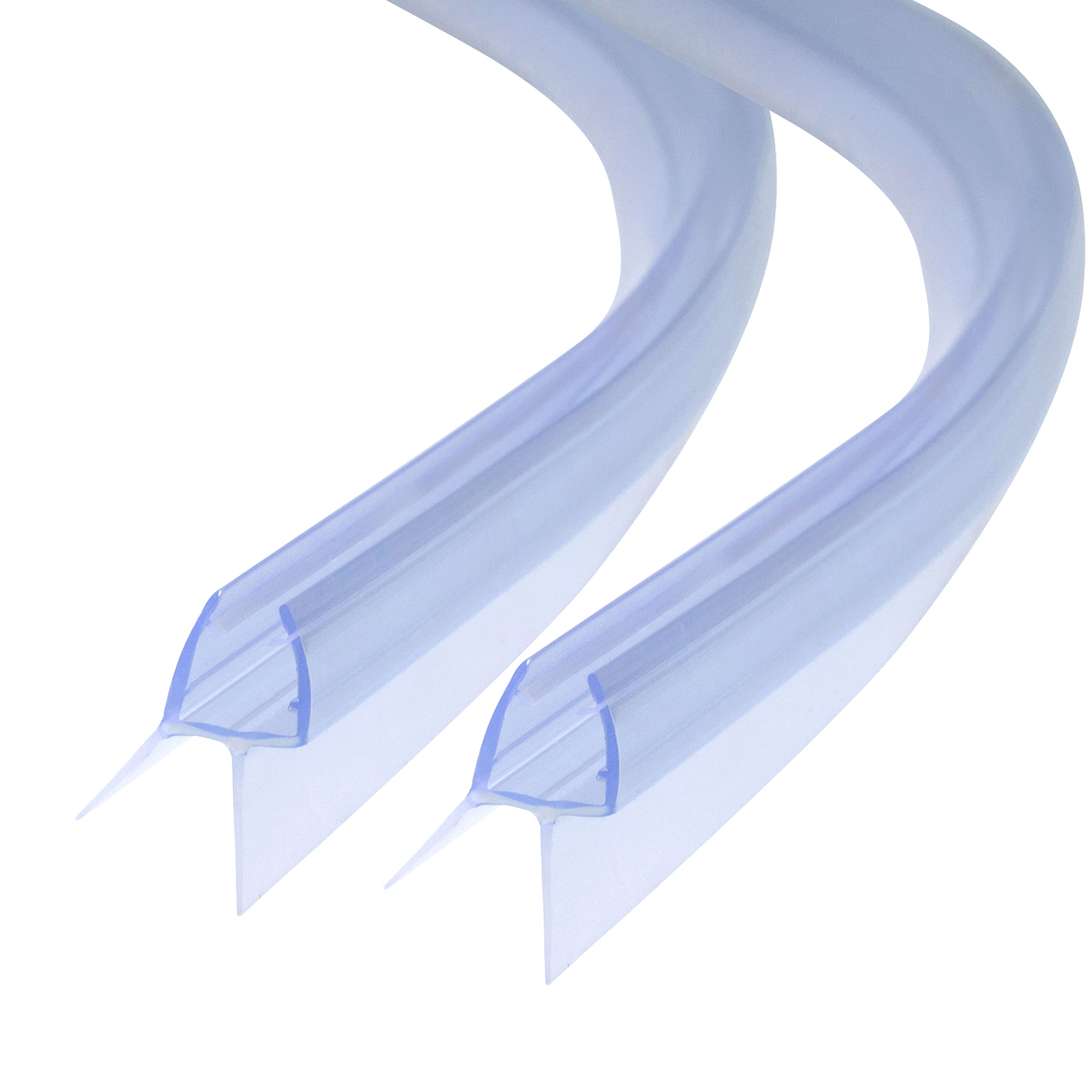 Curved Shower Seal 2 x 60 cm Round Shower Glass Thickness 6/7/8 mm Replacement Seal Shower Cubicles Shower Door Seal Perfect Quadrant Shower Water Repellent Shower Doors