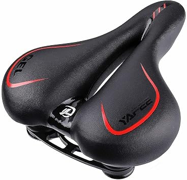 Big Bum Bike Saddle Seats Cruiser Suspension Shock Absorbing Ball Extra Wide Silica Gel Padded Cushion Bicycle Cycling