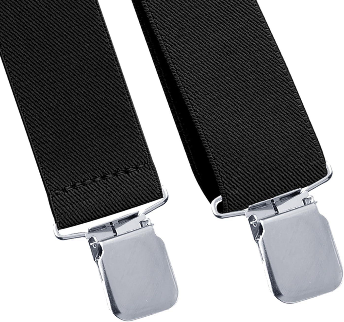 Tirantes, for hombre con hebilla de metal de 4 clips, tirantes ajustables tipo X, diseño elástico