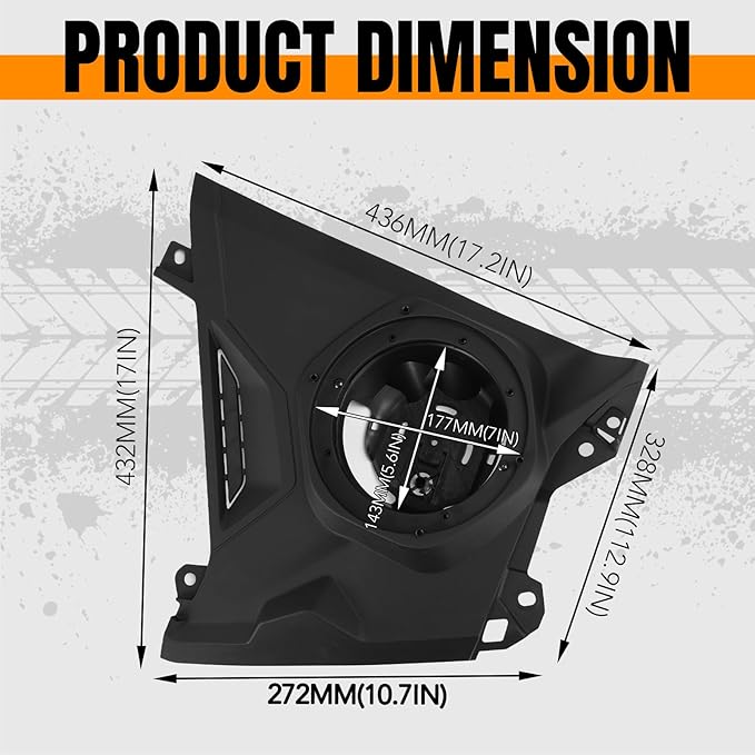 Paneles para Parlantes Frontales HAKA TOUGH Can-Am Maverick R 2024+ miniatura 6