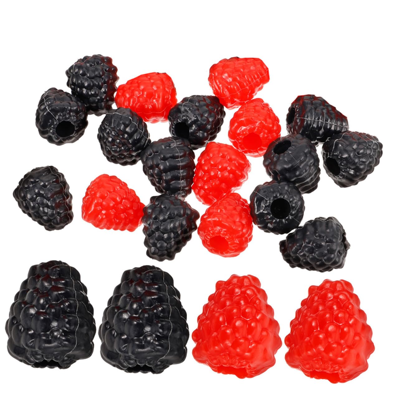 20 Framboises Artificielles - Faux Fruits Réalistes Pour Décoration Table, Cuisine Ou Vitrine