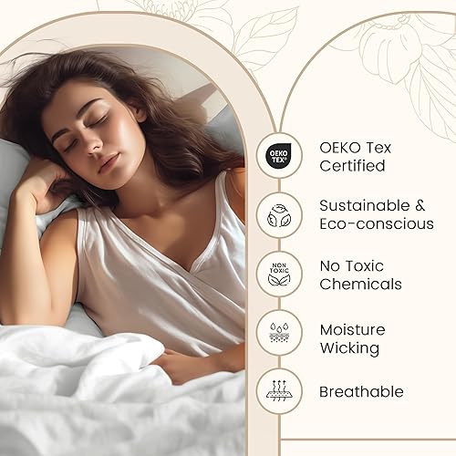 Miniatura 3 de CHATEAU HOME COLLECTION - Juego de sábanas de tejido satinado, de algodón egipcio de 800 hilos para colchones altos