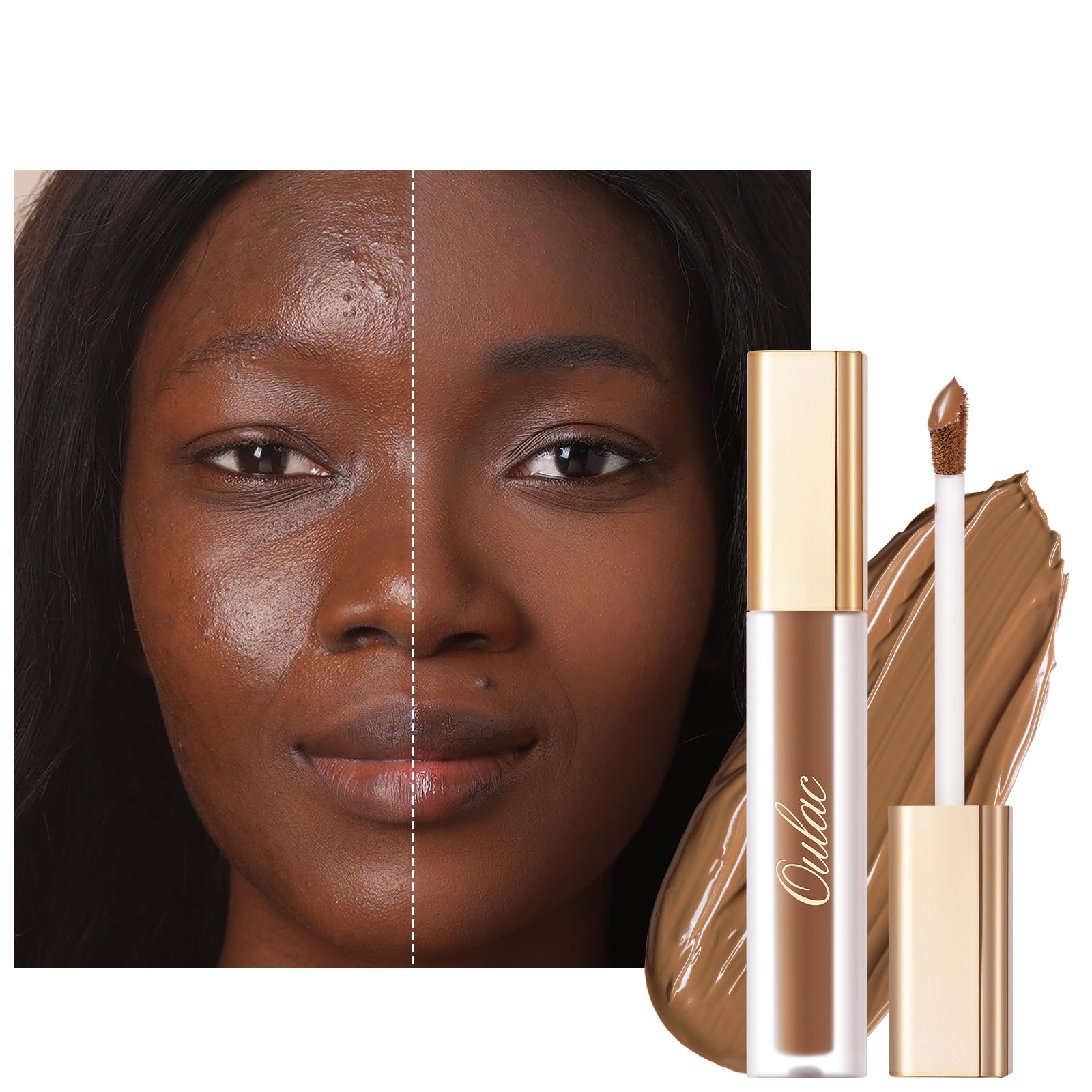 Concealer Full Coverage, Concealer Stick for Dark Circles, Hydrating Concealer Infused with Hyaluronic Acid, Vegan Concealer 3.8ml, Shade: W9 Deep