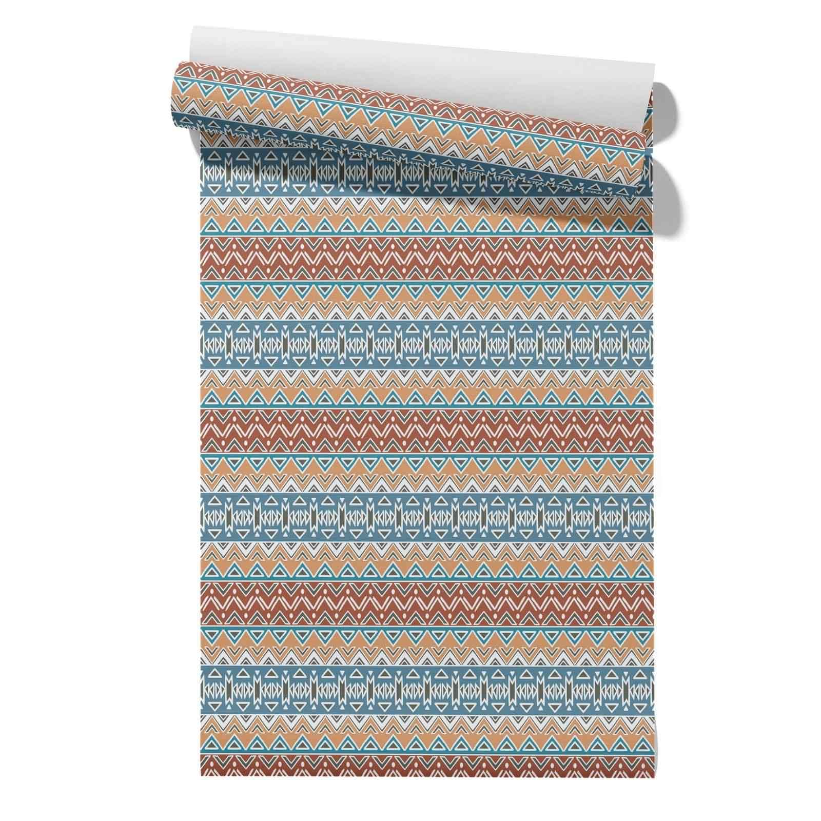 Cevan Style 23 Living Room Wallpaper Mirror Drawer Liner On Roll Retro Pattern Nationality Designer For Indoor Covering Peel And Stick Wall Covering 45X500cm