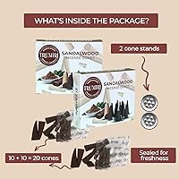 Vista 73 de TRUMIRI Copal Incense Cones - Total 20 Cone Incense - Dual Pack of 10 Insence Cones - Incense Cones Scented - Cone Incense Scents - Insense Cones