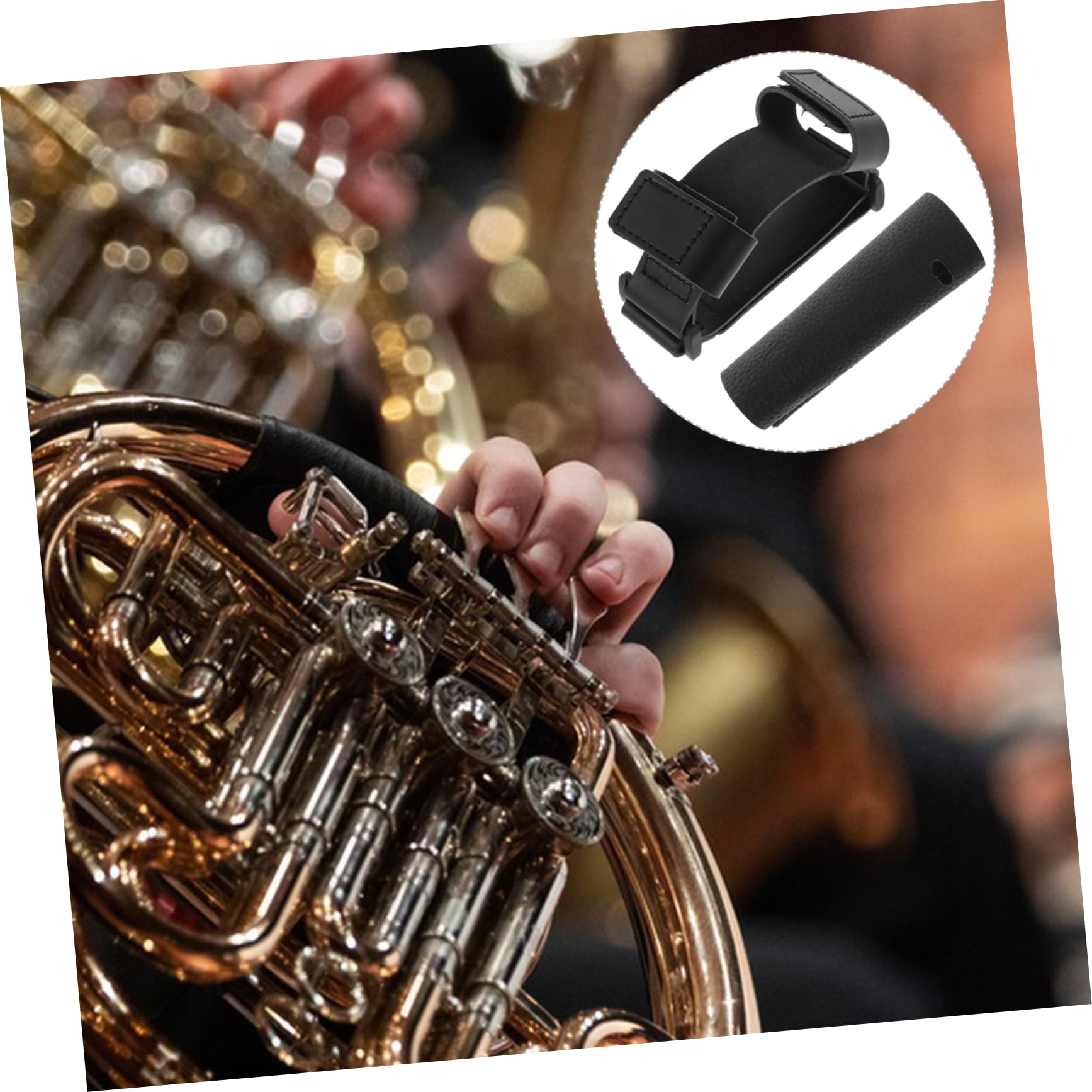 Wakauto French Horn Hand Guard Non-skid Saddle Horn Wrap Easy Install Protector