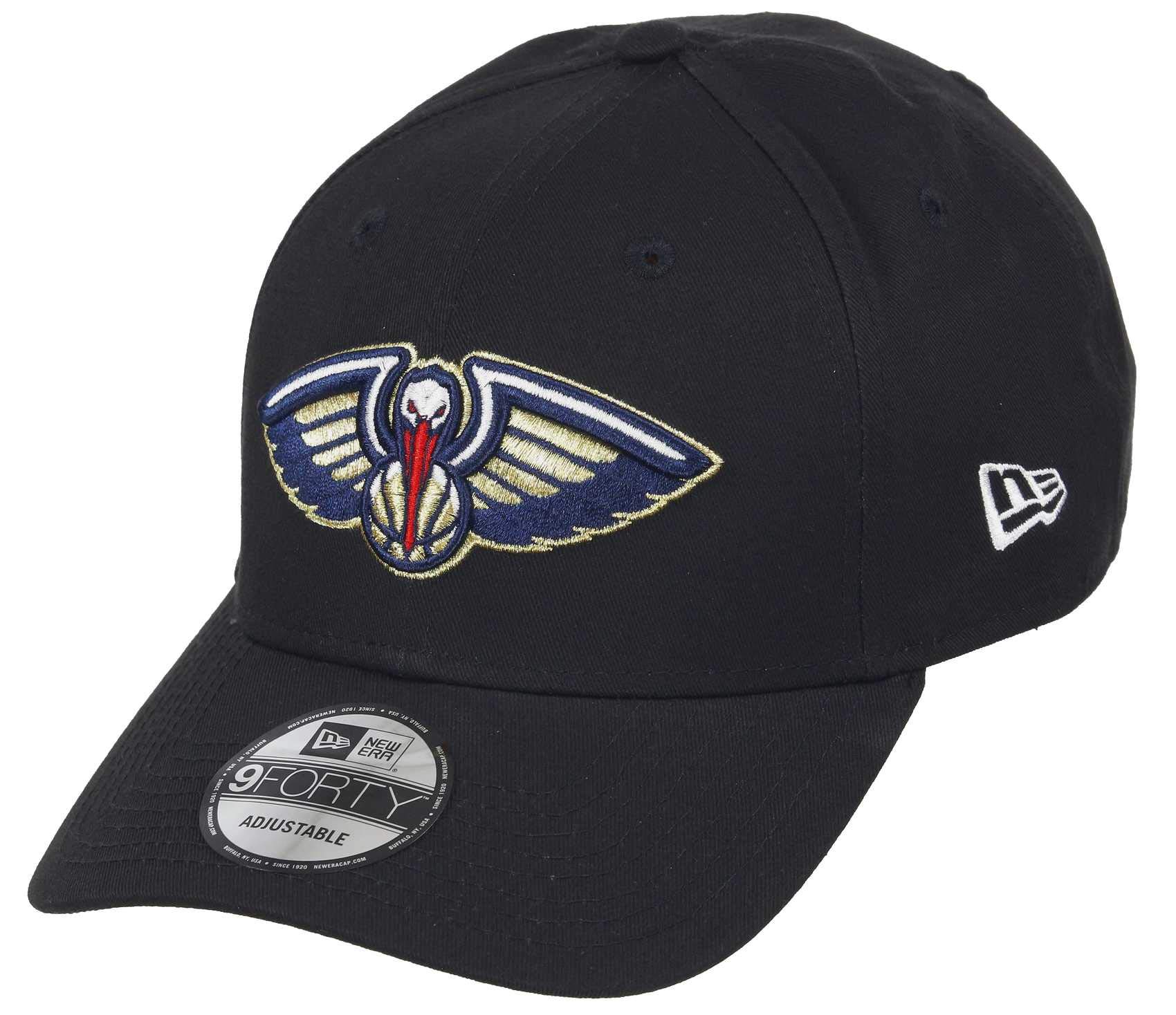 New Era New Orleans Pelicans 9forty Adjustable Snapback Cap NBA Essential Black - One-Size