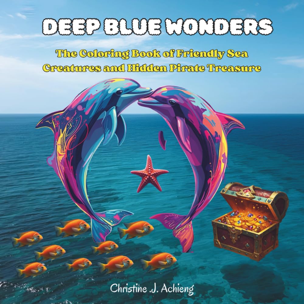 Deep Blue Wonders: The Coloring Book of Friendly Sea Creatures and Hidden Pirate Treasures