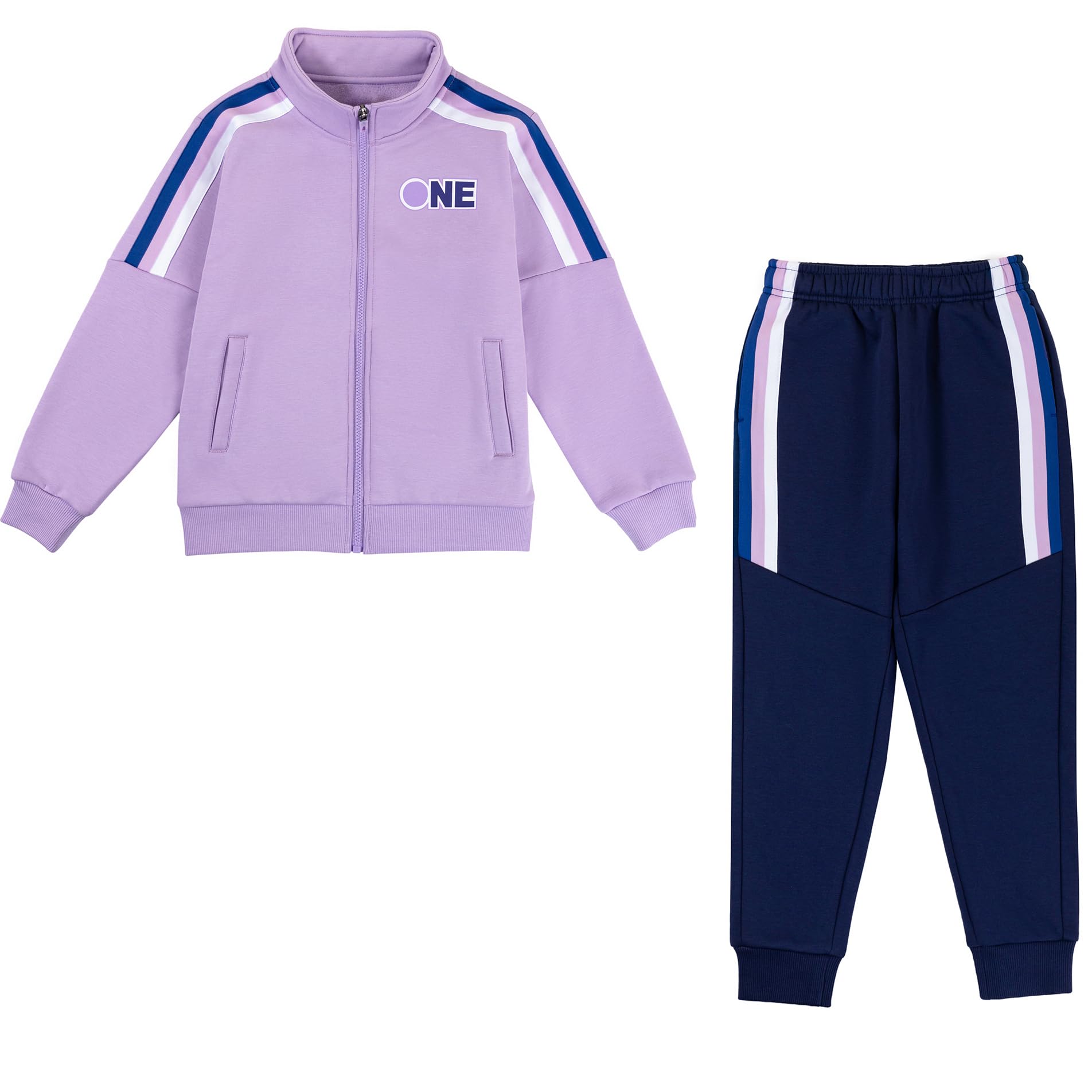 Mädchen Trainingsanzug 2tlg Kinder Jogginganzug Sportanzug Zweiteiliges Bekleidungsset Freizeit Jacke und Hose Sportswear Jogger Set für Kinder (4–15 Jahre)