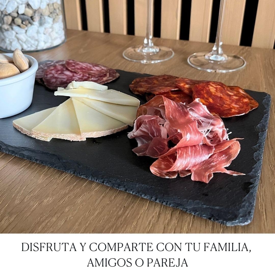 MONTARAZ® Caja Regalo Gourmet | 6 Loncheados Surtidos 100% Ibéricos de Bellota | Jamon Iberico, Lomo Iberico y Salchichon y Chorizo Ibéricos envasados al vacío (600gr) | 100% Natural | Lote Ibericos