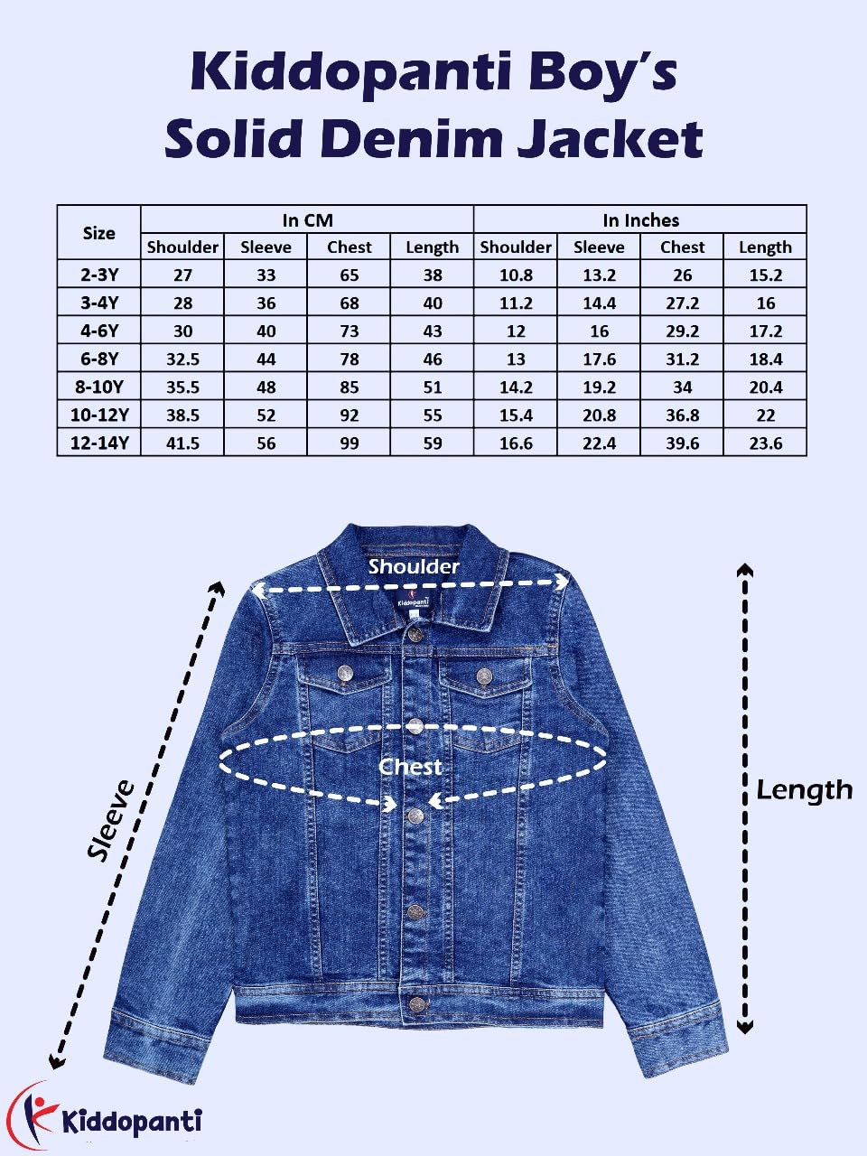 KiddoPanti Boys Full Sleeve Denim Jacket With Space Themed Badges, Dk Wash Blue With Alien - 12-14Y - Image 5 thumbnail
