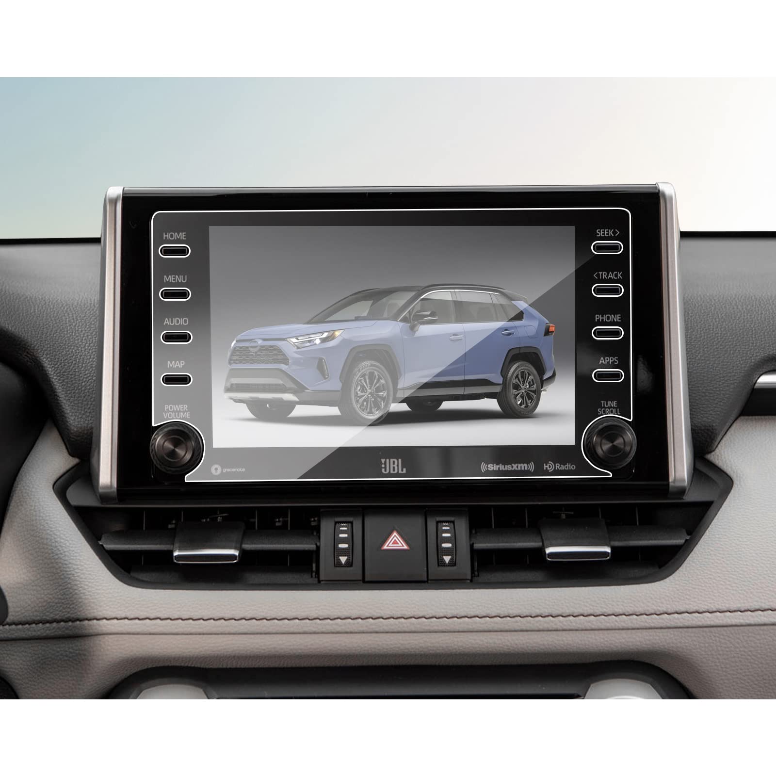 GAFAT Displayschutzfolie Für Toyota RAV4 2019–2022 – 9H Gehärtetes Glas